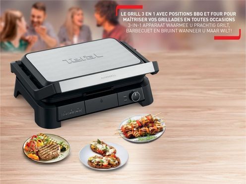 SuperGrill 3in1 XL, Kontaktgrill, Barbecue- & Ofenposition