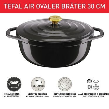 Ovaler Bräter 30x23 cm E25589