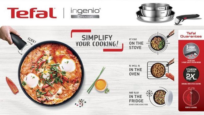 Ingenio Emotion 5-teiliges Topf- und Pfannenset, L897S5