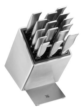 FlexTec Messerblock Edelstahl, unbestückt