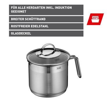 Silit Achat Milchtopf mit Deckel, 14 cm