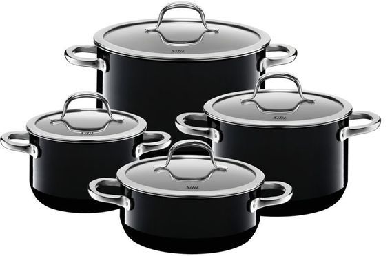 Silit Silargan® Passion Topf-Set, 4-teilig, Black