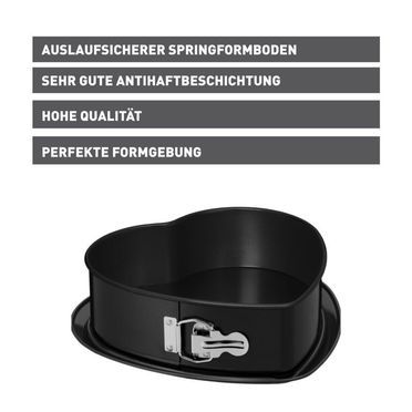KAISER Inspiration Springform Herzkuchen, 25 x 26 x 7 cm