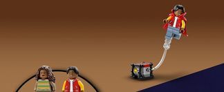 Minifigur-Unterstützung für Abenteuer in der Luft