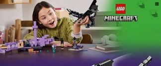 Realistische Action mit einem Minecraft® Drachen und Schiff