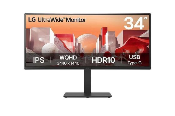 34" Zoll curved UltraWide QHD IPS-Monitor mit USB Type-C™