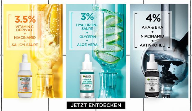 Garnier Serum Bar - Vitamin C*, Hyaluron & Niacinamid