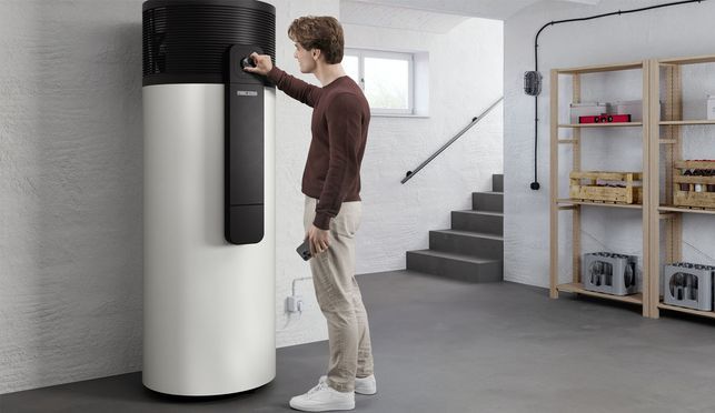 Warmwasser-Wärmepumpe für den Umfluftbetrieb
