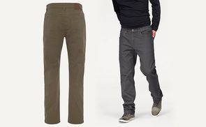Dehnbund-Hose mit geradem Bein
