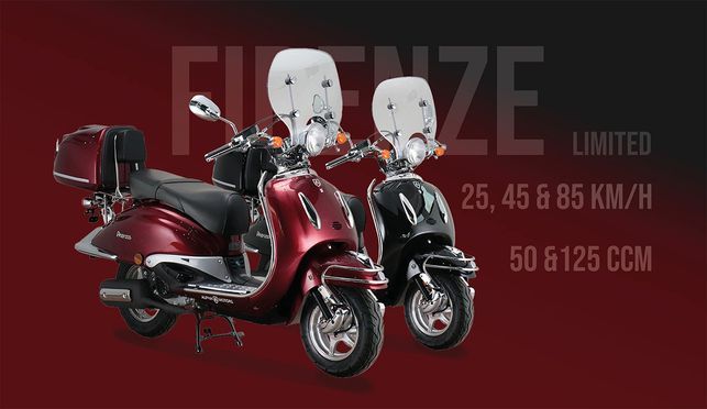 Alpha Motors Mofaroller Firenze Limited, 50 ccm, 25 km/h, Euro 5