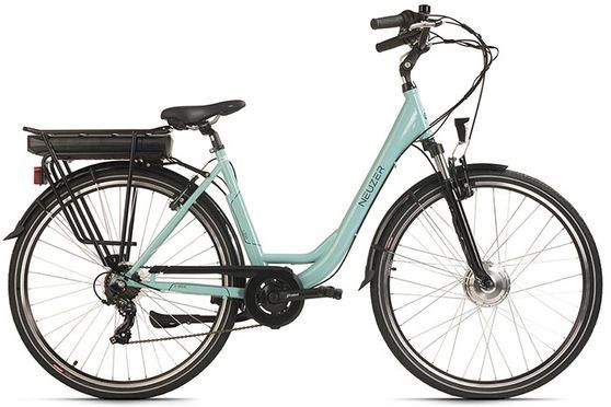 28" E-Bike Pedelec Damen-Cityrad „LIDO“ Li-Ion 13Ah Akku SHIMANO 7 Gänge grün Neuzer