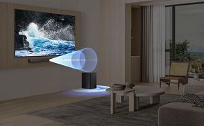 2.1-Soundsystem mit integriertem kabellosem Subwoofer