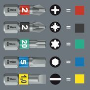 Bits mit Take it easy Werkzeugfinder