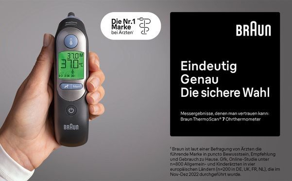 Braun ThermoScan 7 Ohrthermometer mit Age Precision, IRT6520B