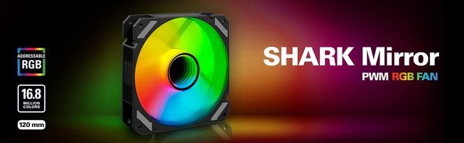 SHARK Mirror PWM RGB Black