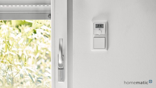 Homematic IP Wandthermostat mit Luftfeuchtigkeitssensor