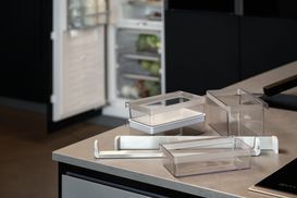 Flexible Lagermöglichkeiten im ganzen Kühlschrank.