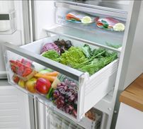 Knapp über 0°C für Gemüse, Fleisch und Fisch.