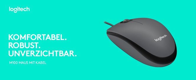 LOGITECH MOUSE M100r BLACK