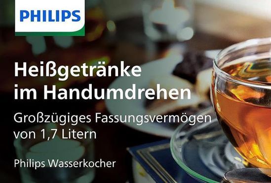 Philips 3000 series Series 3000 HD9318/00 Wasserkocher aus Kunststoff