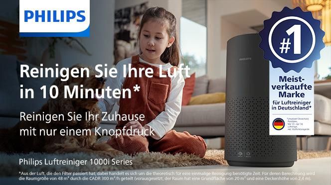 Philips 1000i Series AC1715/11 Luftreiniger für mittelgroße Räume