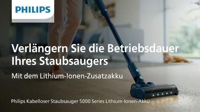 Philips 5000 series Kabelloser Staubsauger XV1653/01 Lithium-Ionen-Akku mit 25,2 V