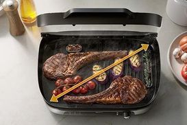 Große Grillfläche