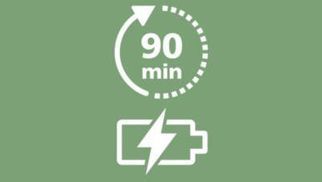 90 Minuten Betriebszeit