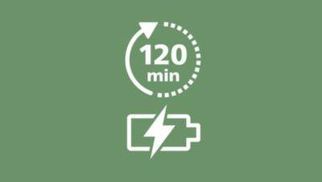 Bis zu 120 Minuten Betriebsdauer