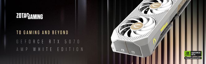 ZOTAC GAMING GeForce RTX 5070 AMP WHITE EDITION