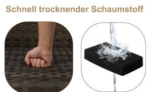 Polsterung aus schnell trocknendem Schaumstoff