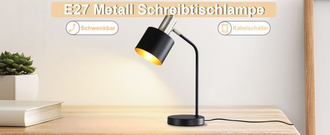 Elegante Vintage Nachttischlampe