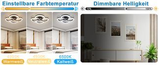 Anpassbare Helligkeit und Farbtemperatur