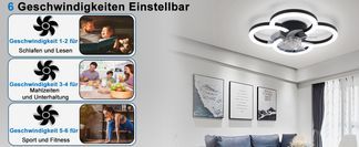 Sechs Geschwindigkeitsstufen