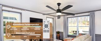 Anpassbare Helligkeit und Farbtemperatur