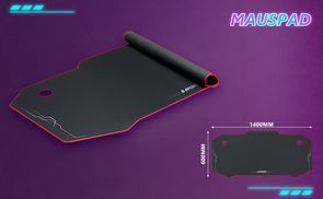 Mit Mauspad 1400x600mm