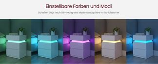 Einstellbare Farben und Modi