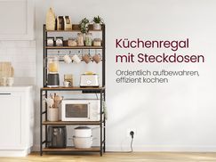 [Küchenregal mit Steckdosen] 