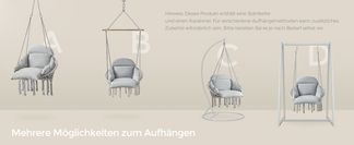 Vielfältige Aufhängungsmöglichkeiten: