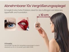 Abnehmbarer 10x Vergrößerungsspiegel