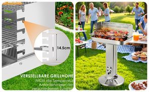 Höhenverstellbarer Grill