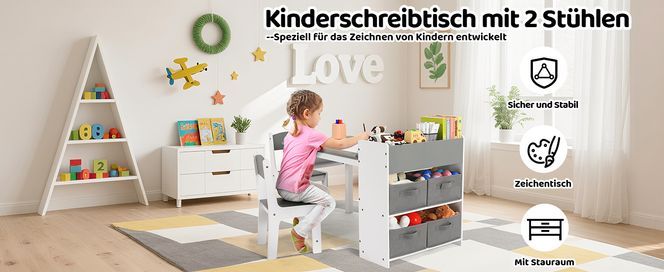Kindertisch mit 2 Stühlen