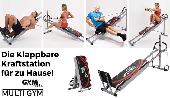 Gymform Multigym - Das ultimative Ganzkörper Fitnessstudio für zu Hause!