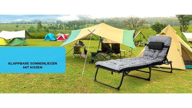 Klappbare Sonnenliege – Tragbar und bequem für entspannte Momente