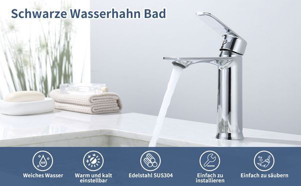 Stilvolle Eleganz für Ihr Badezimmer: Die hochfunktionale Waschtischarmatur von HOMELODY!