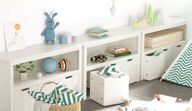 Homfa Kinderregal mit 3 Boxen