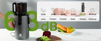 Angenehm leise mit nur 68 dB