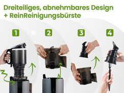 Einfache Reinigung – In Sekunden sauber