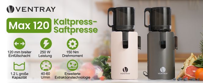 Kaltpressen neu gedacht – Ventray Max 120