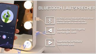 Spiegel & Bluetooth Lautsprecher